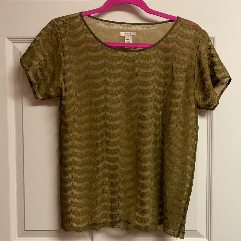 J Crew eyelash tee